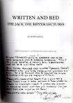 ODELL, Robin - Written and Red - The Jack the Ripper Lectures. - [Nr. 5/100 - Signed].