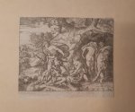 after Johan Theodor de Bry (1561-1623) - [Antique print, etching] Diana and Actaeon, published 17th-century.