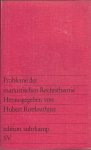  - Probleme der marxistischen Rechtstheorie - herausgegeben von Hubert Rottleuthner
