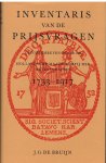 Bruijn J. G. de - Inventaris van de prijsvragen uitgeschreven door de Hollandshe maatschappij der wetenschappen 1753 - 1917