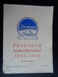 - Paramount Pictures Produktie Aankondiging 1959-1960 - Paramount Pictures Produktie Aankondiging 1959-1960