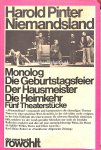 Pinter, Harold - Niemandsland und andere Stücke