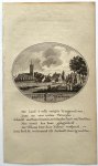 Van Ollefen, L./De Nederlandse stad- en dorpsbeschrijver (1749-1816). - [Original city view, antique print] 't Dorp Rhijnzaterwoude, engraving made by Anna Catharina Brouwer, 1 p.