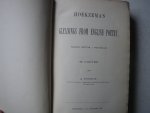 Gorter, Iz. - A. Picnot - Hoeksema's Gleanings from english poetry Groningen 1893 !!