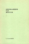 Klinkers, L.E.M. - Openbaarheid van bestuur.