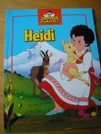 Spyri, Johanna (schrijfster)   en Pieter van Oudheusden (naverteller) - Heidi    (deel 1: Heidi, het zonnestraaltje  en deel 2: Heidi en Klara)  mooie grote kleurillustraties en grote letters