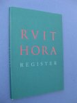 Krikke, A. - Rvit Hora. Bibliografie van de bibliotheca Grotiana uit de verzameling van Kornelis Pieter Jongbloed (1913-1994). Met een register.