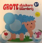 Kleurboeken - Grote stickers - op de boerderij - schaap 2+