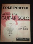 Cole Porter - Cole Porter. Album for Guitar Solo. Arranged by Leon Block