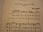 Dupré; Marcel (1886 – 1971) - Variations Sur un Noel op.20 pour Grand Orgue