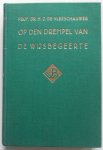 Vleeschauwer H J de - Op den drempel van de wijsbegeerte