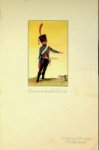 Stoomvaart Maatschappij Nederland - Menukaart Chritiaan Huygens 1934, Canonier a cheval de la Garde