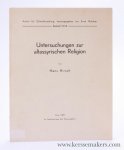 Hirsch, Hans. - Untersuchungen zur altassyrischen Religion.
