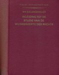 Langemeijer, G. E. - Inleiding tot de Studie van de Wijsbegeerte des Rechts