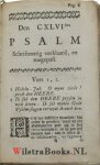 Houte, Willem van - Heilige roemens-lust van een gelovigen in den Messias, als den eenigen koning zyner kerke; met eene afmaninge van het vertrouwen op eenig schepsel. Betoogt en toegepast, in een verklaring van psalm CXLVI / door Willem van Houte
