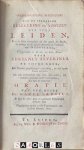 Adrianus Severinus - Oorspronckelijke Beschrijving van de vermaerde Belegering en 't Ontzet der stad Leiden