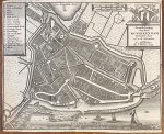  - [Antique print; cartography, oude prent Monneckendam] Grondtekening der Stad MONNIKENDAM, published 1743.