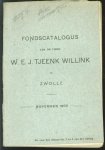 n.n. - Fondscatalogus van de firma W. E. J. Tjeenk Willink te Zwolle ( omslagtitel)