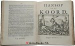 Hooghe, Romeyn de - Esopus in Europa.       -            Gedrukt na de Romeinsche Copy, en worden verkost t' Amsterdam, by Sebastiaan Petzold , op het Rokkin, in de drie Kroonen, 1701.