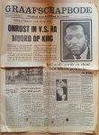  - GRAAFSCHAPBODE-origineel, 05-04-1968 Moord op dr.Martin Luther King