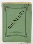 Mathieu, Adoplhe. - Rognures & Oeuvres en vers de Adolphe Mathieu. Tables.