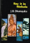 j.b. disanayaka - say it in sinhala