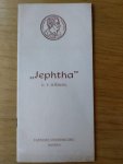 Haendel, F.H. - Jephta (Engelse teksten links en Nederlandse vertaling rechts op de bladzijde), met korte toelichting Haendel, F.H. - Jephta (Engelse teksten links en Nederlandse vertaling rechts op de bladzijde), met korte toelichting