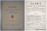 DJAJADININGRAT, RADEN AR IO HOESEIN (et al, eds.), - Djawa. Tijdschrift van het Java-Instituut. 5e jaargang, aflevering 1 (Jan.-Febr. 1925).