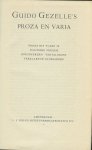 Gezelle, Guido - Guido Gezelle`s Proza en Varia. Proza uit `t jaer 30; Politieke verzen; Jeugdverzen; Vertalingen; Verklarend Glossarium.