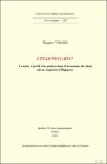Hugues Vermès - Etiam peccata ? La mise à profit des péchés dans l'économie du salut selon Augustin d'Hippone Hugues Vermès - Etiam peccata ? La mise à profit des péchés dans l'économie du salut selon Augustin d'Hippone