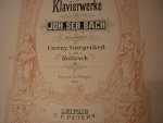 Bach; J. S.  (1685-1750) - 30 Variationen - Klavierwerke, herausgegeben von Czerny, Griepenkerl und Roitzsch