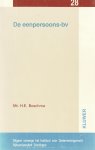 Boschma, H.E. - De eenpersoons-bv; een rechtsvergelijkend onderzoek. Diss.