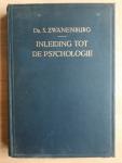 Zwanenburg, S., woord vooraf F. Poels - Inleiding tot de psychologie