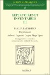 Cristina Ricci, Isabelle Tanner-Egg - Basilea Patristica. Praefationes in Ambrosii, Augustini, Gregorii Magni Opera. Humanistische Vorreden zu Basler Kirchenv ter-Gesamtausgaben