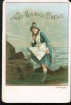 Van houten's Cacao - Vissersvrouw aan de kust - Fisherwoman on the coast
