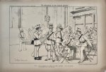 Braakensiek, Johan (1858-1940) - [Original lithograph/lithografie by Johan Braakensiek] De schutterij en het nieuwe geweer, 28 April 1895, 1 pp.