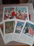 Cramer, Rie - Rie Cramer kalender 1931 + zeldzame grote prent Sinterklaas 1929
