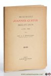 Ernalsteen, Jos. A. U. - De humanist Joannes Custos Brechtanus (c. 1475-1525.).