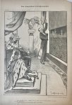 Braakensiek, Johan (1858-1940) - [Original lithograph/lithografie by Johan Braakensiek] Een teleurstellend kronings-manifest, 7 Juni 1896, 1 pp.