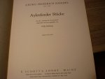 Händel; Georg Friedrich (1685–1759) - Aylesforder Stücke aus den "Stücken für Clavicembalo" Klaviermusik der Vorklassik - muziekboek voor Klavecimbel (piano)