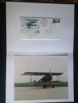 - Mapje met grote foto Fokker Fokker D-VII nr 266+ Eerstedag envelop Soesterberg Fokker D-VII nr 266, 1988