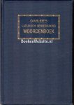 Eisendrath, B. - Gabler's Latijnsch-Hollandsch woordenboek