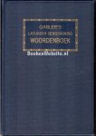 Eisendrath, B. - Gabler's Latijnsch-Hollandsch woordenboek