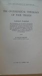 Killan R. Allan - The Ontological Theology of Paul Tillich