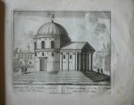 Schenck, Petrus [Pieter Schenk] - Tempel van Serapis of de Son bij de Praalboog van Keiser Titus 82. Originele kopergravure.