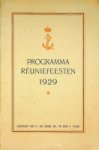 Marine - Programma voor de Reuniefeesten Bij de herdenking van het 75-jarig bestaan der Adelborstenopleiding te Willemsoord