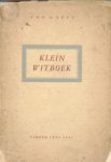 Naeff, Top - Klein witboek. Verzen 1940-1945.