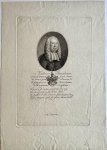 Kobell, Jan. - Original print, before 1833 I Stippelgravure en ets, Portret van Matheus Straalman, burgemeester der stad Amsterdam, door Jan Kobell ca 1833.