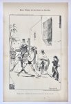 Braakensiek, Johan (1858-1940) - [Original lithograph/lithografie by Johan Braakensiek] Keizer Wilhelm bij den Sultan van Morokko (Marokko), 2 April 1905, 1 pp.