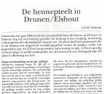 Veltman, A.A.M. - DE HENNEPTEELT IN DRUNEN/ELSHOUT